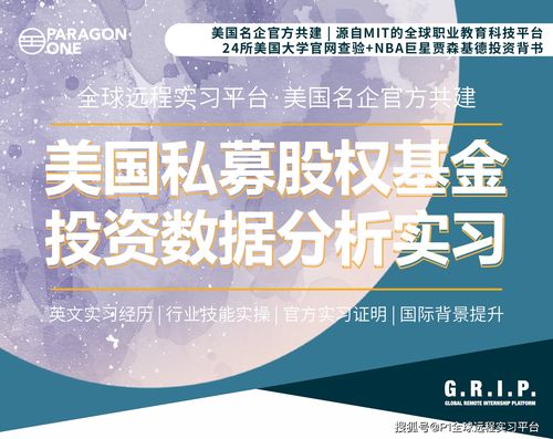 美国私募官方远程实习 专注医疗大健康领域的私募投资数据分析实习